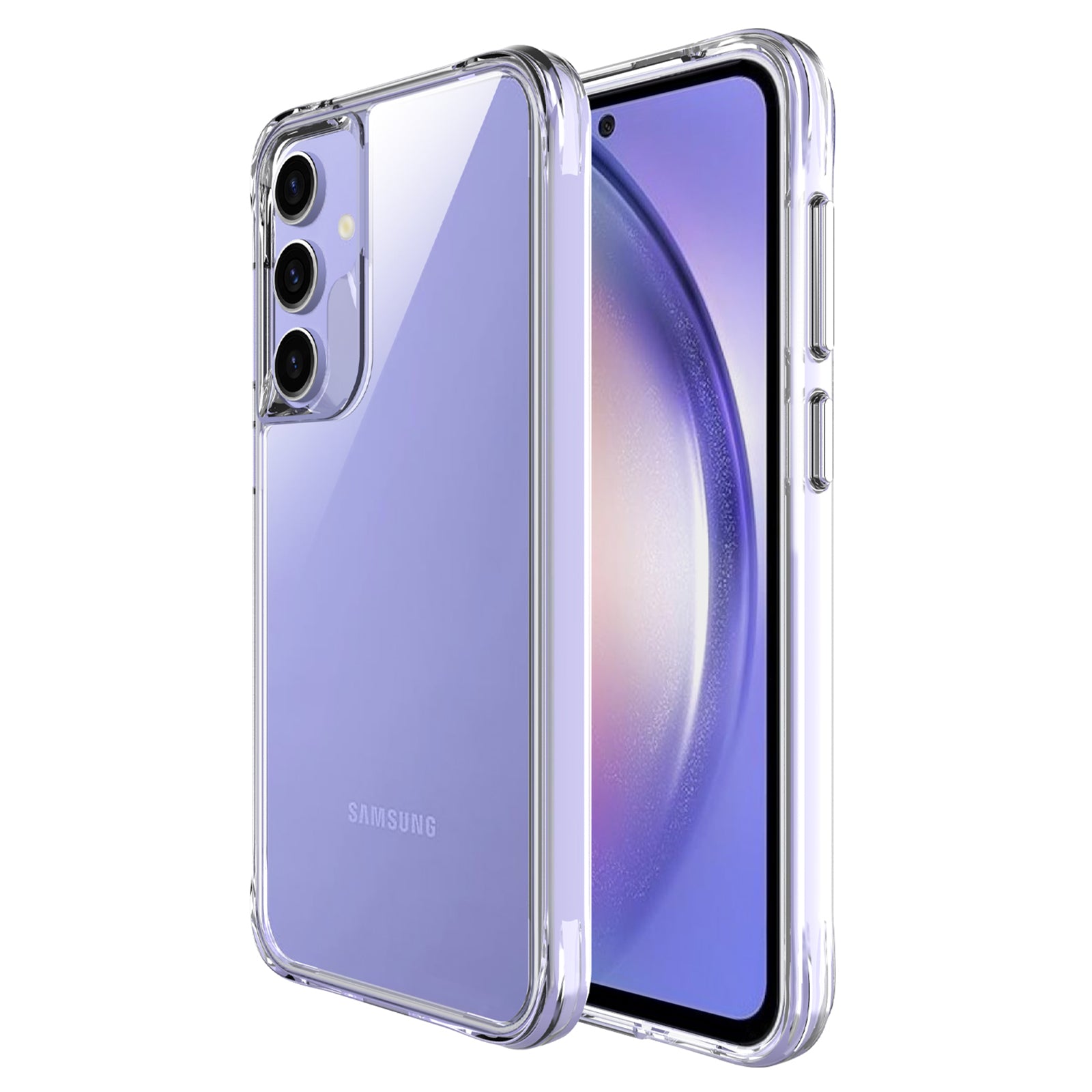 For Samsung Galaxy S23 FE Case Clear Hard PC + Soft TPU Scratch-resistant Mobile Phone Cover For Samsung Galaxy S23 FE Case Clear Hard PC + Soft TPU Scratch-resistant Mobile Phone Cover